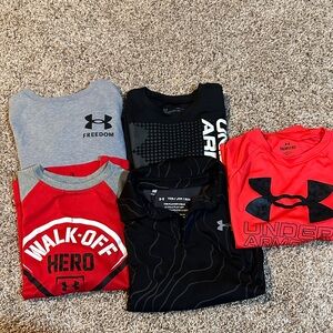 Under Armour Kids' T-Shirts - Red, Black, Gray
